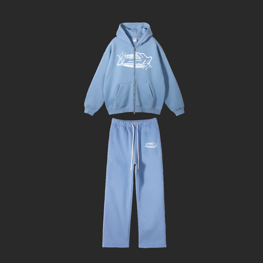 Blue Zip up Tracksuit